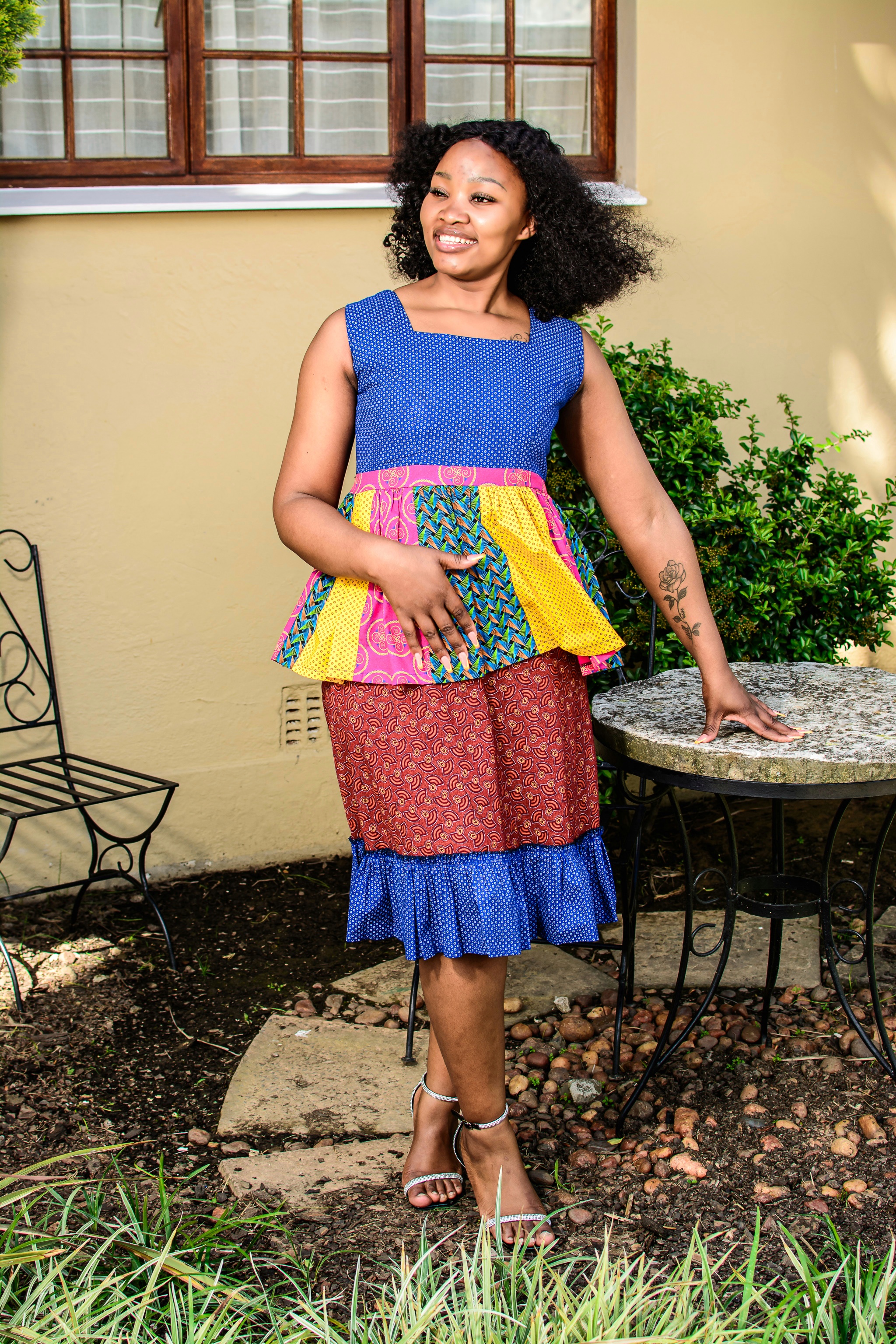 African print dress collection